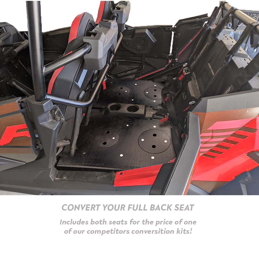 Cargo Rack / Dog Seat - Back Seat Conversion Kit | Polaris RZR XP 4 Turbo