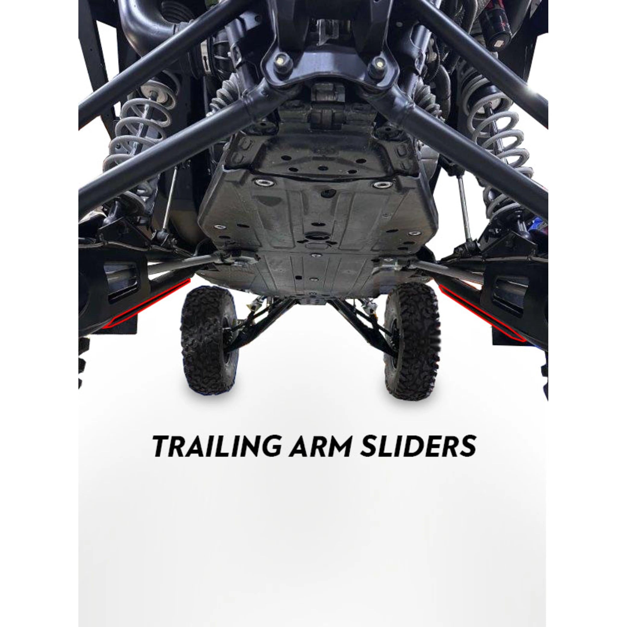 Trailing Arm Sliders / Set | UHMW | Polaris RZR Pro S 4