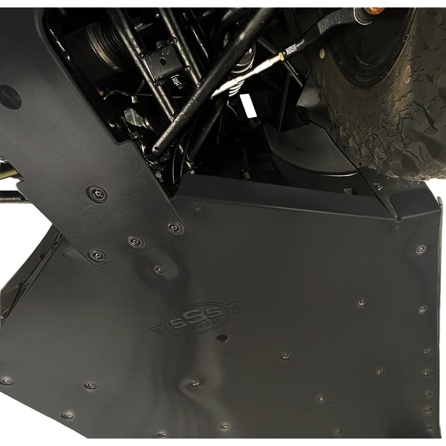 Skid Plate  | Premium 2-Piece  |  UHMW  |  Polaris Ranger Crew XD 1500