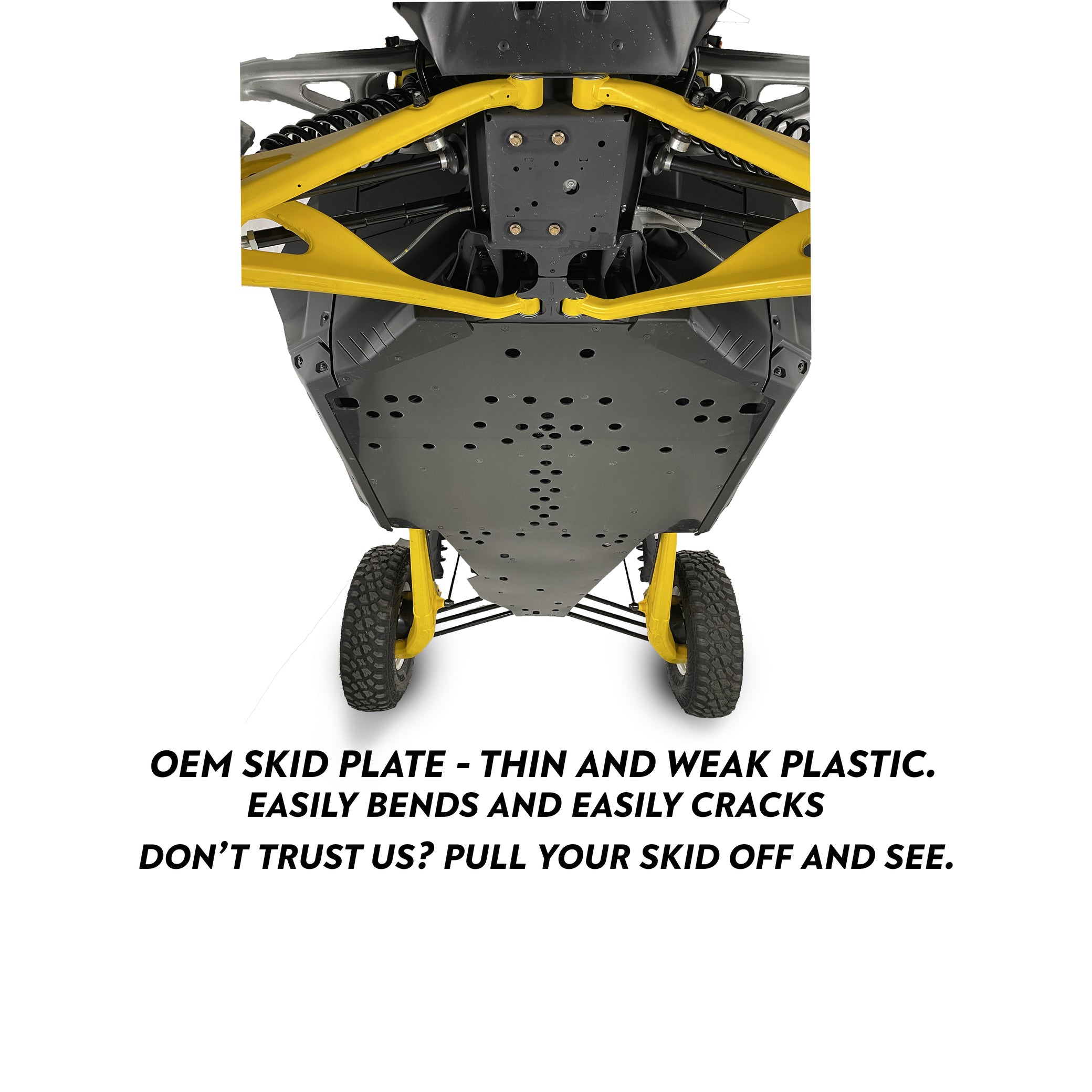 Skid Plate | Premium 3-Piece | UHMW | Can-Am Maverick R