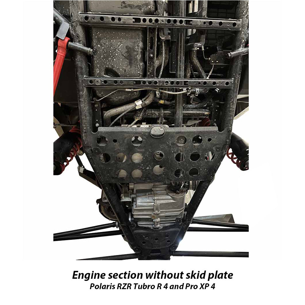 Skid Plate | Premium 3-Piece | UHMW | Polaris RZR Turbo R 4